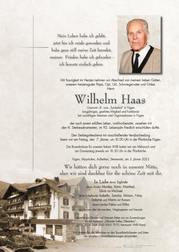 Parte von Wilhelm Haas