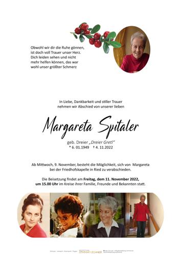 Parte von Margareta Spitaler