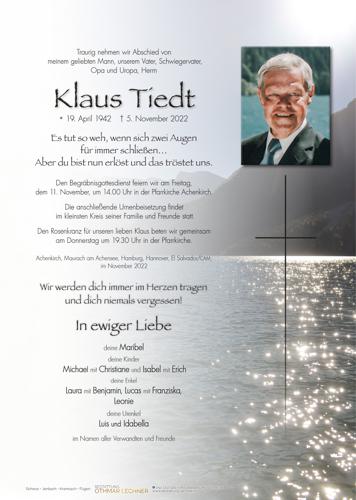 Parte von Klaus Tiedt