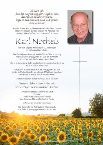 Parte von Karl Notheis