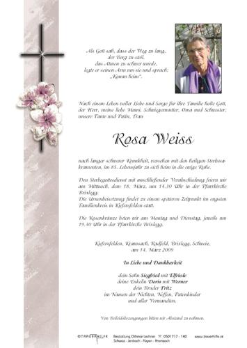 Parte von  Weiss Rosa Frau
