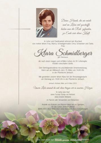 Parte von Klara Schmidberger