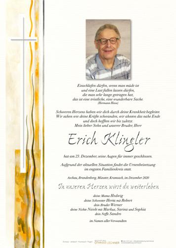 Parte von Erich Klingler