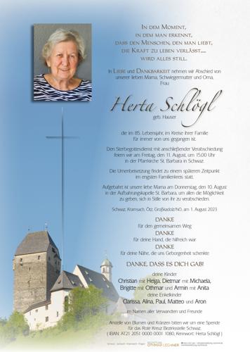 Parte von Herta Schlögl