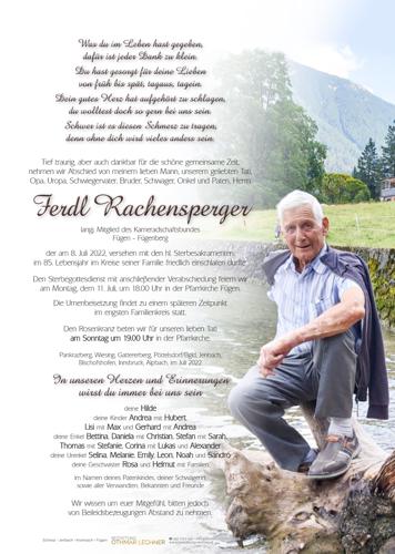 Parte von Ferdinand Rachensperger