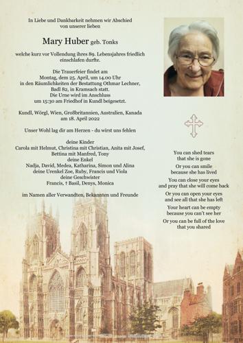 Parte von Mary Huber