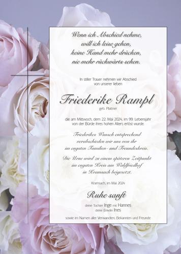 Parte von Friederike Rampl