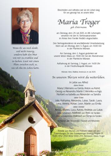 Parte von Maria Troger