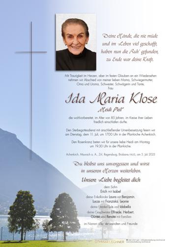 Parte von Ida Maria Klose