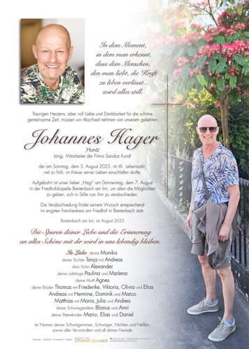 Parte von Johannes Hager