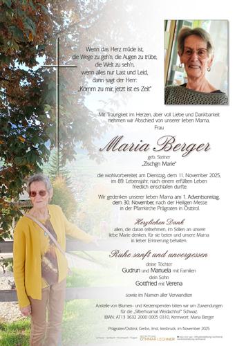 Parte von Maria Berger