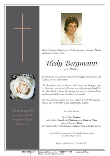 Parte von  Bergmann Hedy Frau