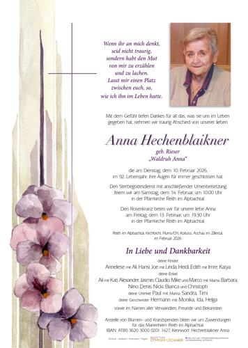 Parte von Anna Hechenblaikner