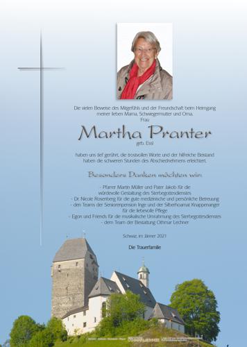 Parte von Martha Pranter