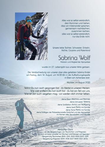 Parte von Sabrina Wolf