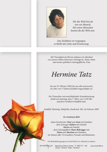 Parte von  Tatz Hermine Frau