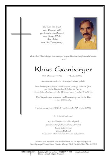 Parte von Klaus Exenberger