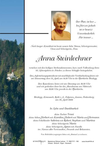 Parte von  Steinlechner Anna Frau
