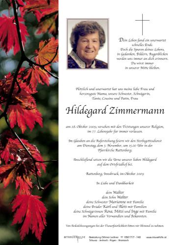 Parte von Hildegard Zimmermann