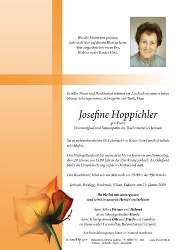 Parte von  Hoppichler Josefine Frau