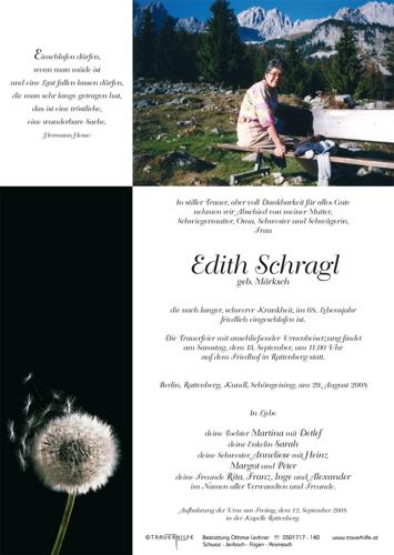 Parte von  Schragl Edith Frau