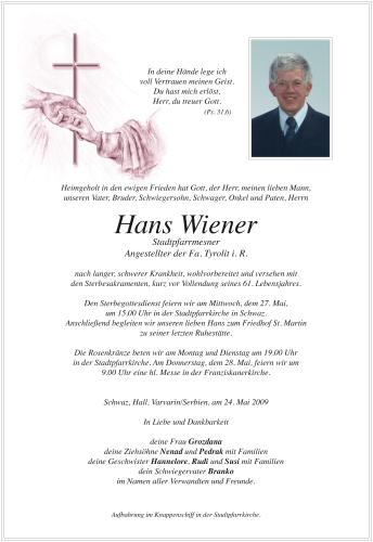 Parte von Hans Wiener