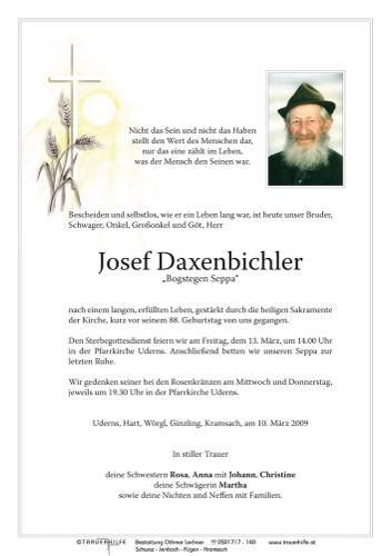 Parte von  Daxenbichler Josef Herr