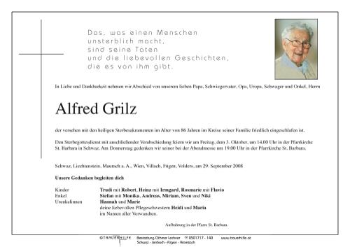 Parte von  Grilz Alfred Herr