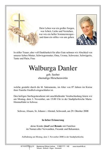 Parte von  Danler Walburga Frau