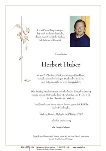 Parte von  Huber Herbert Herr
