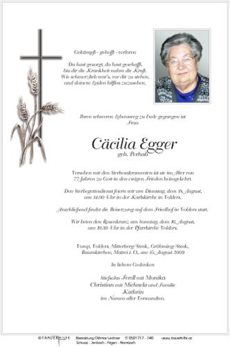 Parte von Cäcilia Egger