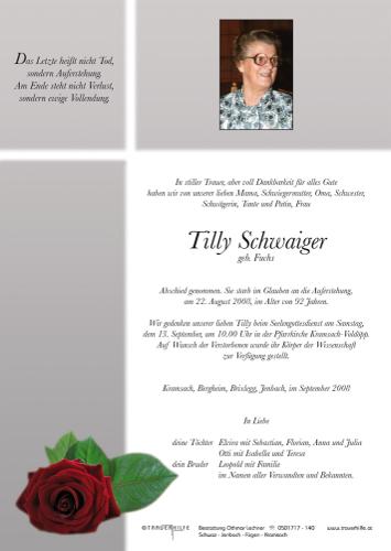 Parte von  Schwaiger Tilly Frau