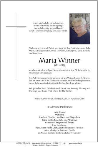 Parte von  Winner Maria Frau