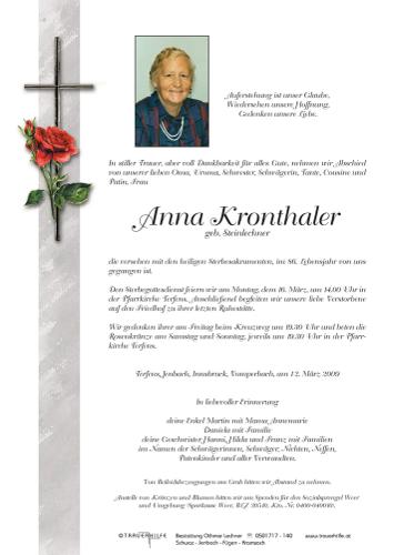 Parte von  Kronthaler Anna Frau