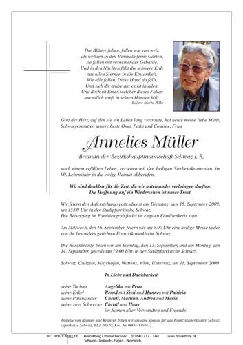 Parte von Annelies Müller