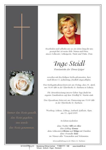Parte von  Steidl Inge Frau