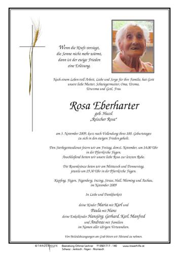 Parte von Rosa Eberharter