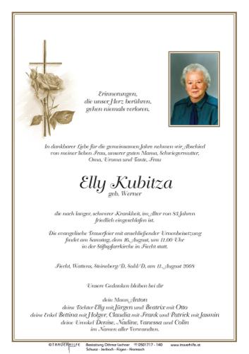 Parte von  Kubitza Elly Frau