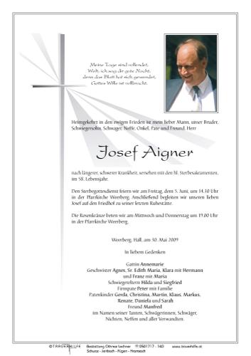Parte von Josef Aigner
