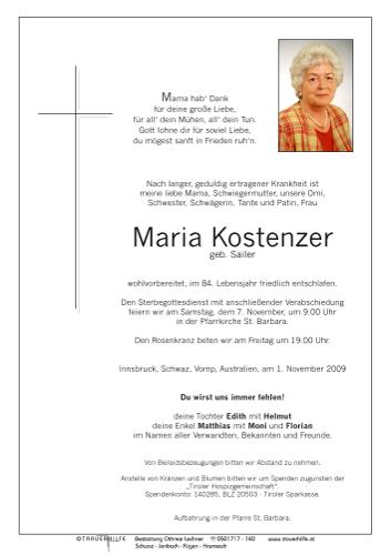 Parte von Maria Kostenzer