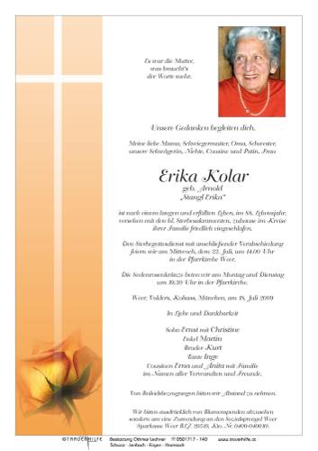 Parte von Erika Kolar