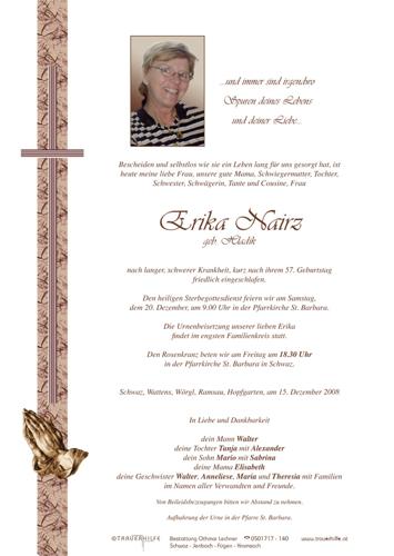 Parte von  Nairz Erika Frau