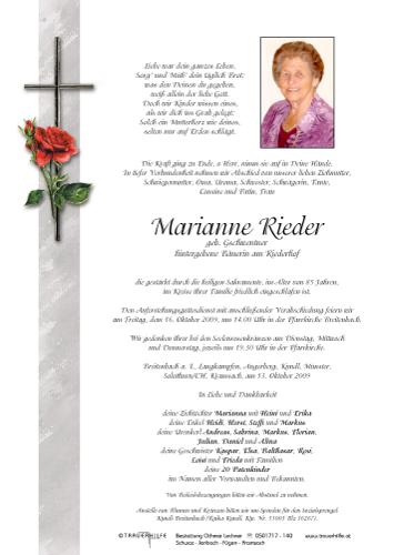 Parte von Marianne Rieder